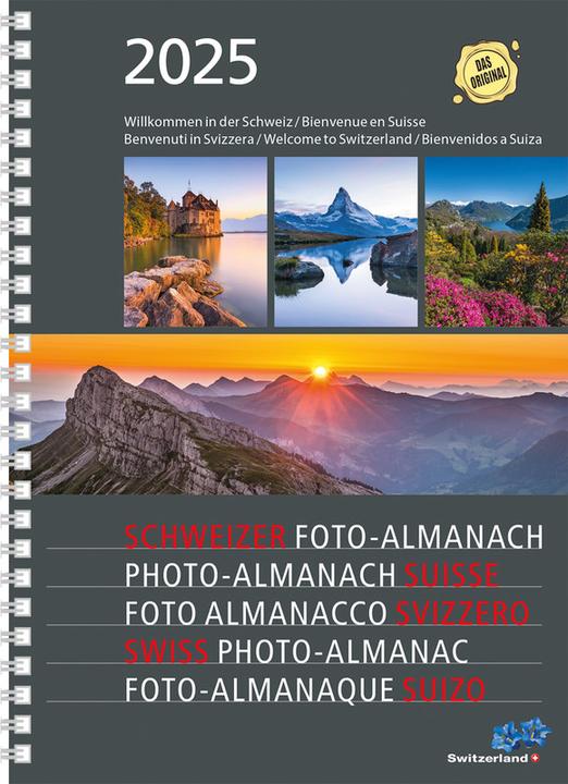Image du produit Agenda Photo-Almanach Suisse (15 x 21 cm, Allemand, Français, Anglais, Italien)