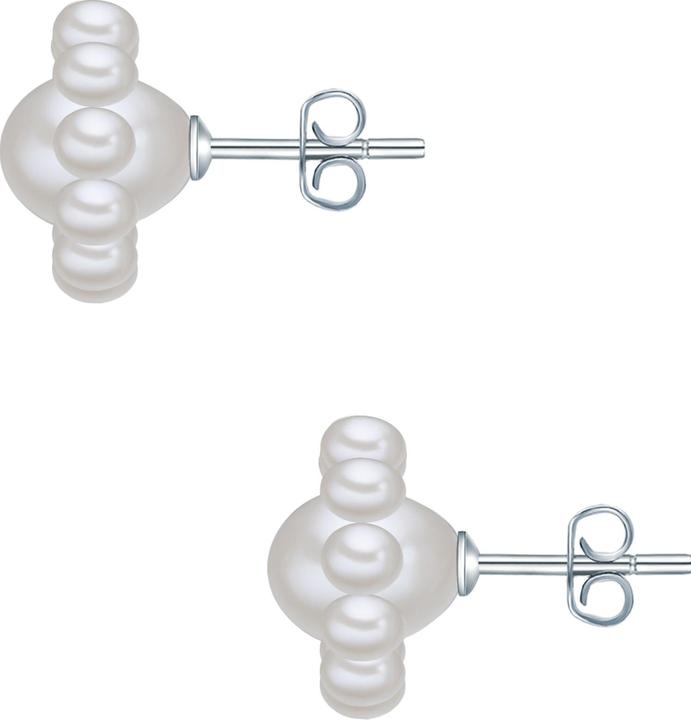 Immagine prodotto Valero Pearls Donna Fiore in argento Sterling Perle d'acqua dolce coltivate argento - 24395 (Argento 925)