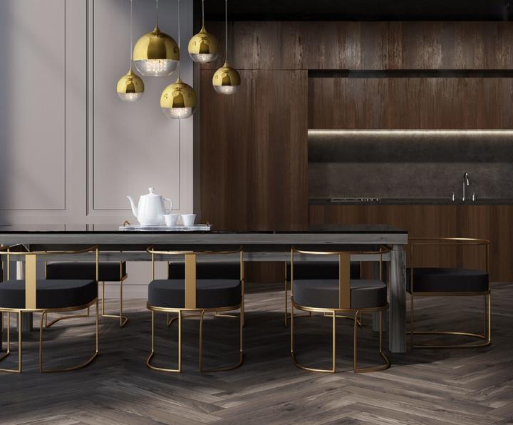Actual product image Maytoni Fermi Pendant Light, Pendant Lamp 5x E27 Gold Glass (E27)