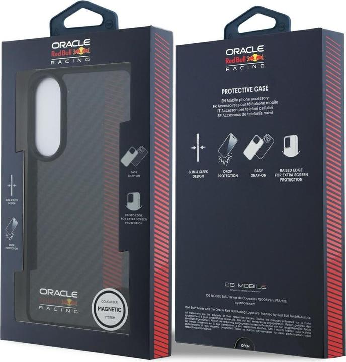 Produktbild Red Bull Case Real Carbon Fiber Powerbar MagSafe for Samsung Galaxy S25 Edge black (Samsung Galaxy S25 Edge)