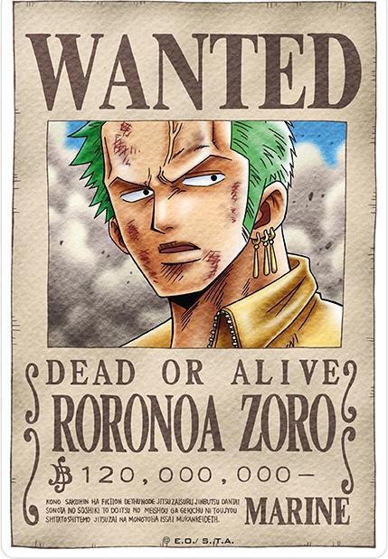 Image du produit ABYstyle ONE PIECE - Stickers - 16x11cm 2 feuilles - Wanted Luffy Zoro X5