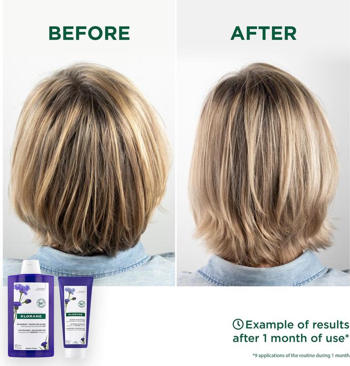 Produktbild Klorane Anti-Gelbstich Shampoo mit BIO-Kornblume (200 ml, Flüssiges Shampoo)