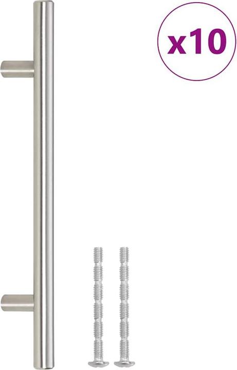 Produktbild VidaXL Möbelgriffe 10 Stk. Silbern 160 mm Edelstahl,Farbe