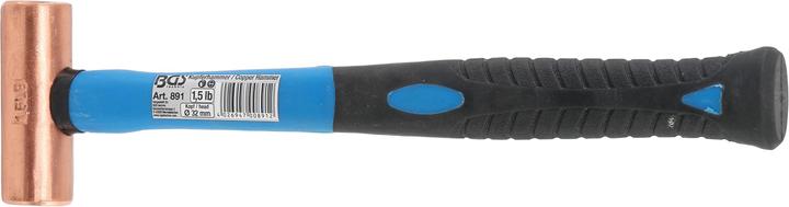 Immagine prodotto BGS Martello testa in rame manico fibra di vetro Ø 32 mm 680 g (1.5 lb) - testa