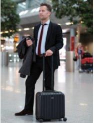 Image du produit JSA Trolley 2 en 1, avec poignée et roulettes, 1 compartiment, ABS (45.55 l)