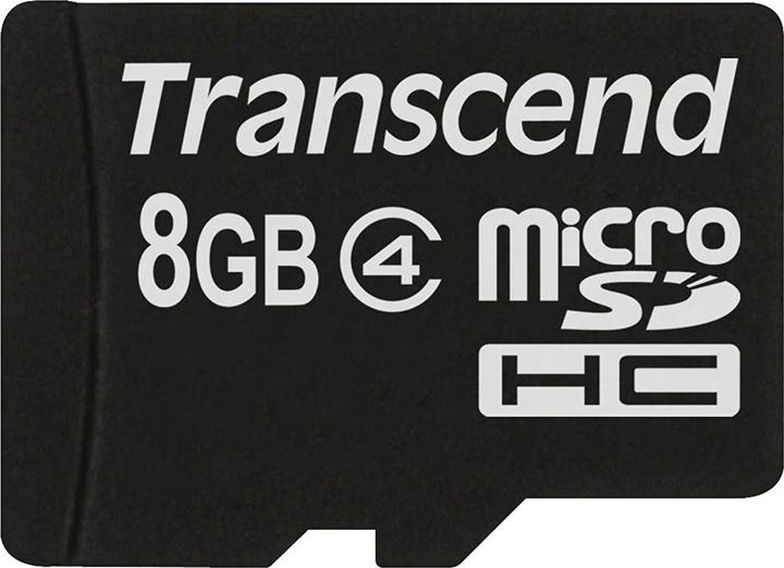 Actual product image Transcend Flash memory card 8GB Micro SDHC, C4 (8 GB, microSDHC)
