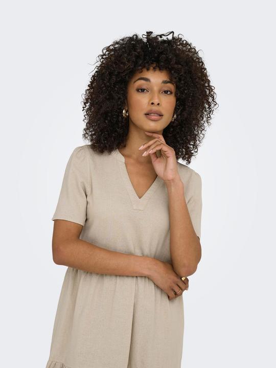 Produktbild Only Normal geschnitten V-Ausschnitt Kurzes Kleid Glockenförmiges Kleid (S)