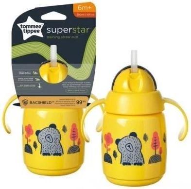 Tommee Tippee training straw cup, 7m+, 300ml, yellow, 447831