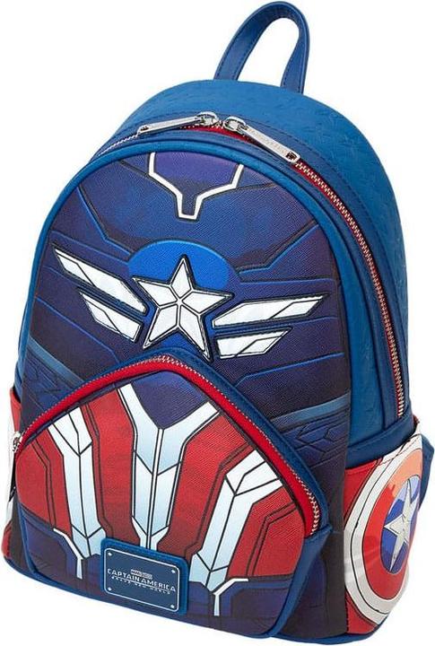 Actual product image Loungefly Marvel Captain America Brave New World backpack 26cm