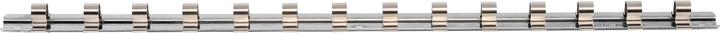 BGS Clip-on rail met 15 clips | 10 mm (3/8")