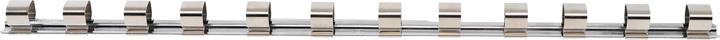 BGS Socket Rail with 12 Clips 20 mm (3/4") (20 mm)