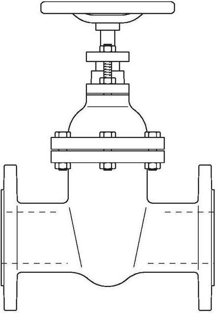 Produktbild Oventrop OV Flanschenschieber Hygate AFC PN 16, Grauguss DN 80