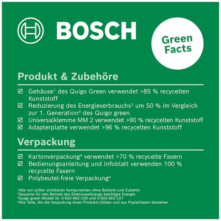 Produktbild Bosch Home & Garden Quigo Green