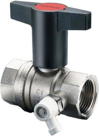 Produktbild Oventrop OV Knebelgriff-Kugelhahn Optibal PN 16 MS mit Entleerung DN 20 3/4Zoll IG