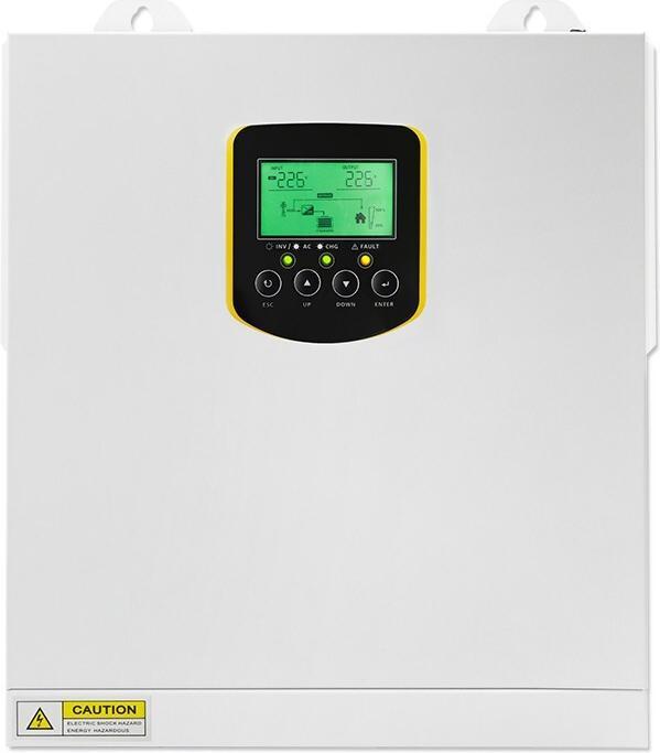 Produktbild Qoltec Hybrid Netzunabhängiger Solar-Wechselrichter 2 5 kVA | 2 5 kW | 100 A | MPPT | LCD-Anzeige |