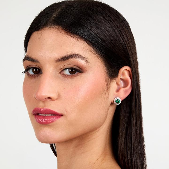 Image du produit Morellato Dazzling Silver Earrings With Green Zircon Tesori Saiw275 (Argent 925)
