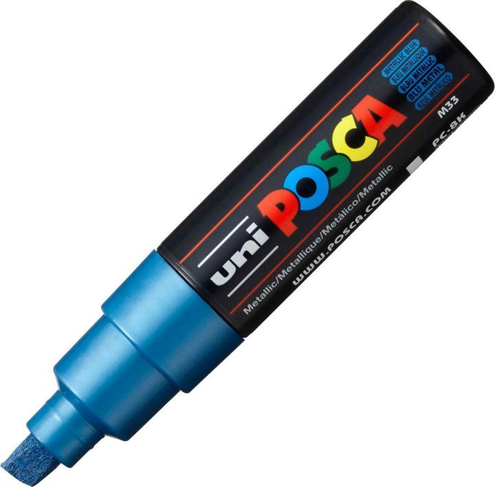 Produktbild Posca Marker PC-8K Keilspitze (Blau, 8 mm, 1 x)
