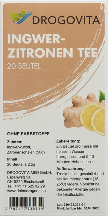 Produktbild Drogovita Ingwer-Zitronen Tee (82 g)