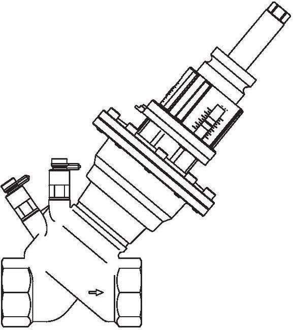 Image du produit Oventrop OV Vanne de régulation Cocon QTR PN 16 2 x filetage à manchon DN 50 3,5-14,0 m3/h