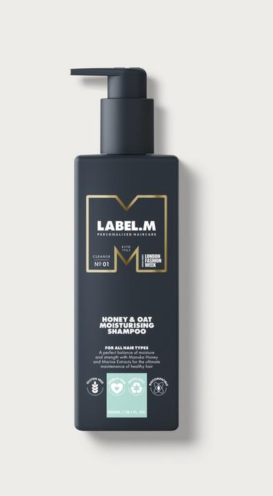 Actual product image Label.M Honey & Oat Moisturising Shampoo 300 ml (300 ml, Liquid shampoo)