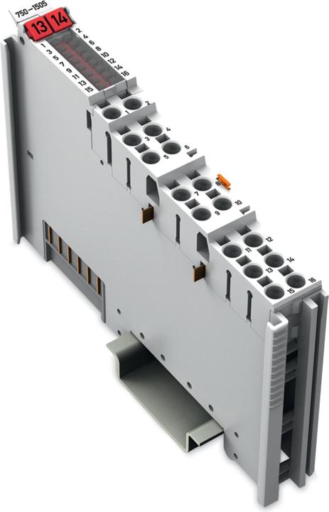Image du produit Wago 16 canaux 750-1505 Borne de sortie numérique 24 V DC