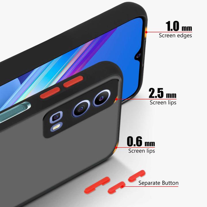 Actual product image Cadorabo Bumper Case for Vivo Y52 5G / Y72 5G Hybrid Matt (Vivo Y72 5G, Vivo Y52s 5G)