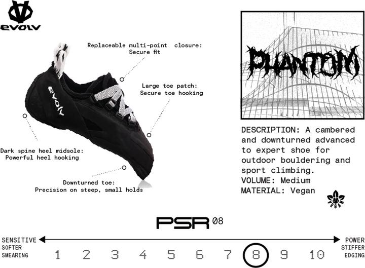 Actual product image Evolv Phantom climbing shoes (41)