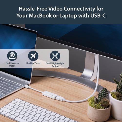 Immagine prodotto StarTech Adattatore da USB-C a HDMI - Convertitore da USB Tipo C a HDMI per computer con USB - 4K 60Hz - (HDMI, 15 cm)