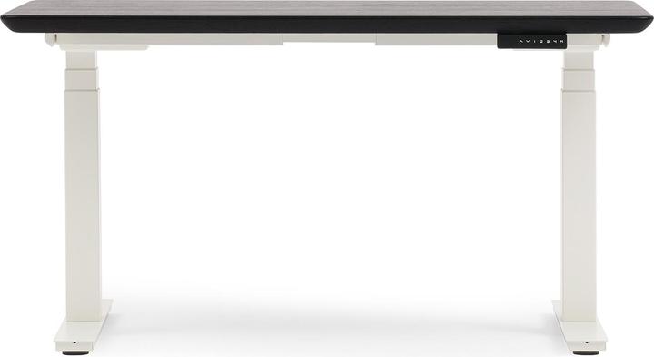 Actual product image Oakywood Standing Desk wooden table with height adjustment - solid wood - Black / 160x80 / White - (160 x 80 cm)