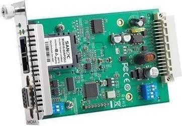 Actual product image Moxa TCF-142-M-SC-RM - Converter for RS-232422485 to multimode fibre optic plug-in module