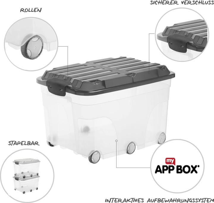 Actual product image Rotho Scooter (40 x 37 x 59.5 cm, 57 l)