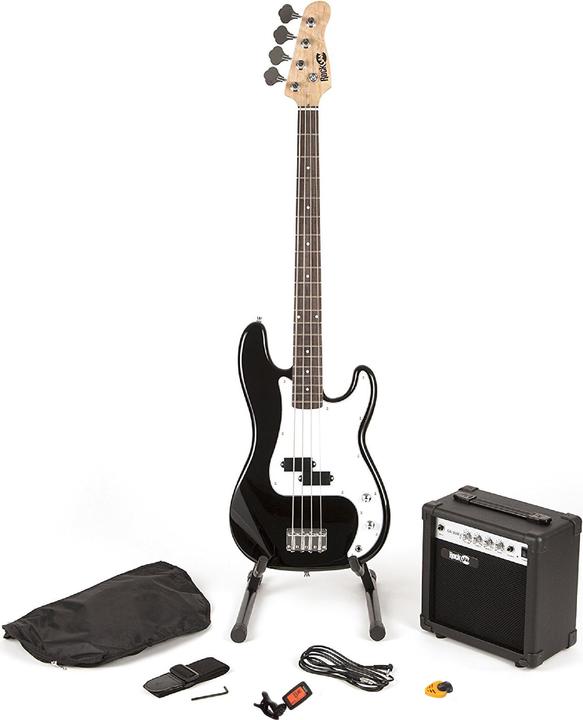 PDT RockJam Bass Guitar super Kit - Blk (E-Bass)