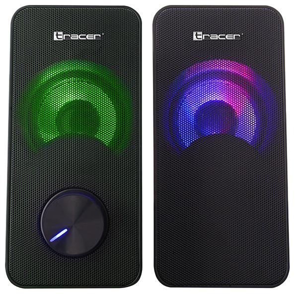 Tracer TRAGLO46366 Speakers 2.0 Loop RGB USB
