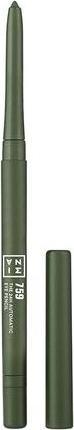 Actual product image 3INA Makeup The 24h Automatic Eye Pencil 759 Olive Green Creamy Long Lasting Eyeliner Waterproof wit (759 Olive green)