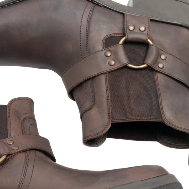 Actual product image Woodland Scenics Gringos Harley Harness leather ankle boots (43)