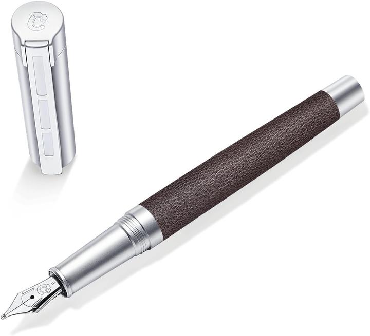 Actual product image Staedtler PREMIUM Corium S. fountain pen leather brown B (Brown, 1 x)