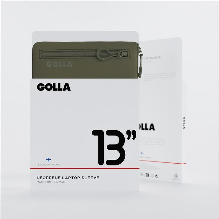 Actual product image Golla Set of backpack and laptop sleeve 13 inch, green