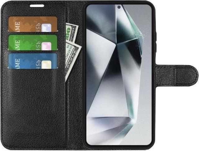 Actual product image MU Classic Litchi Leder Bookcover Series (Samsung Galaxy S25 Ultra)