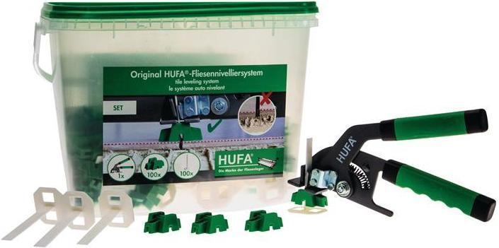 Actual product image HUFA Levelling system starter set with levelling pliers 100pc.levelling spacers with levelling pliers