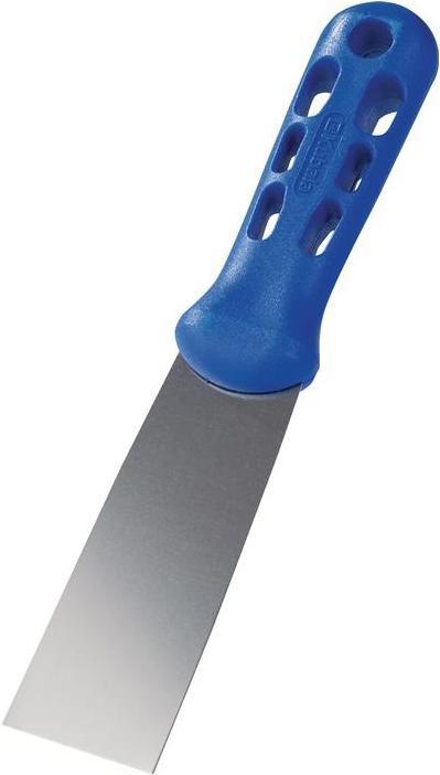 HP Autozubehör Schildersspatel breedte 40 mm spiegelgepolijst plastic plat ovaal, blauw roestvrij staal (4 cm)