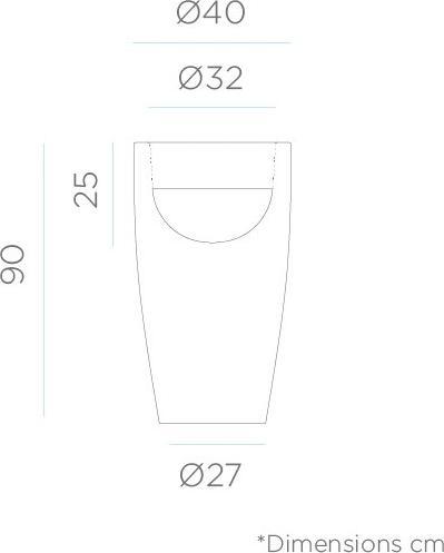 Nährwerte und Zutaten Newgarden BAMBU 90 Pflanzkübel XXL gross doppelwandig rund, hoch ø40x90cm terrakotta 16L outdoor
