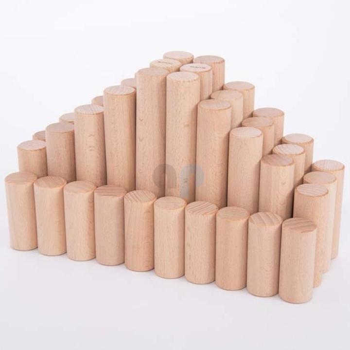 Image du produit TickiT Ensemble de 40 colonnes en bois rondes