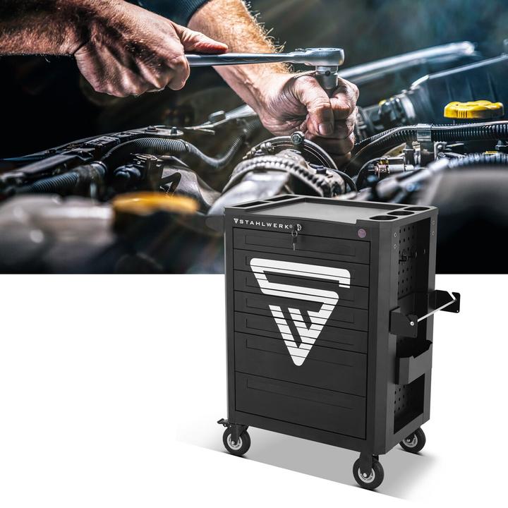 Actual product image Stahlwerk SHARK workshop trolley Tool trolley Assembly trolley 235 tools CrV (160 x)