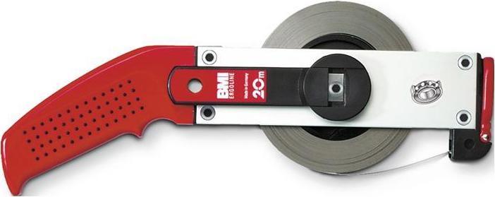Actual product image BMI Frame tape measure ERGOLINE Length 30 m Band width 13 mm W mm/cm EG II Aluminium white Steel tape (cm, mm)