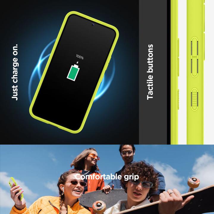 Actual product image Spigen Ultra Hybrid Case for A546B Samsung Galaxy A54 - lime (Samsung Galaxy A54 5G)