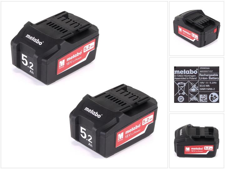 Metabo Li-Power Akku Set (18 V)