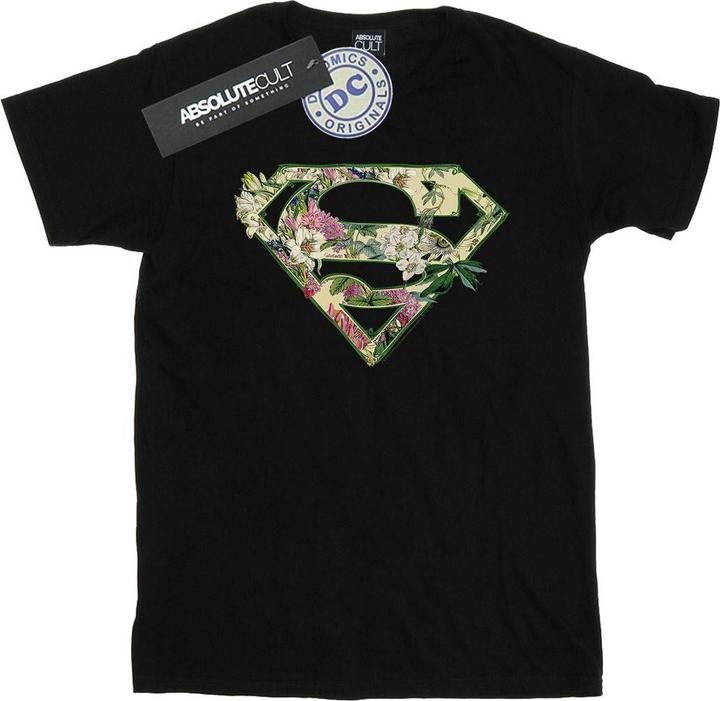 Supergirl Floral Shield TShirt (L)