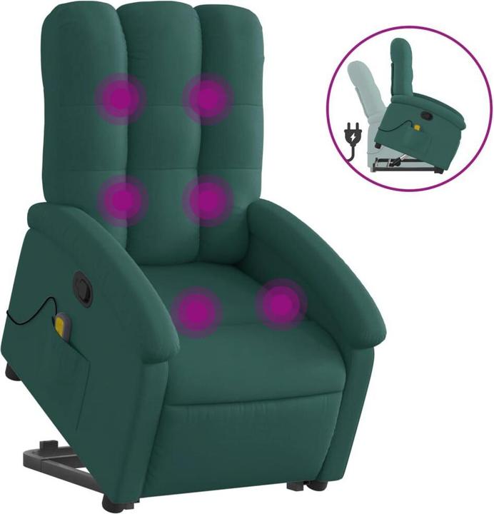 Actual product image VidaXL Massage chair with stand-up aid fabric