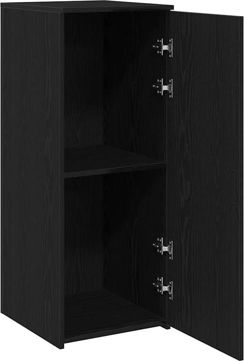 Image du produit VidaXL Armoire de stockage noire 40x45x103,5 cm Armoire en bois composite Armoire de classement
