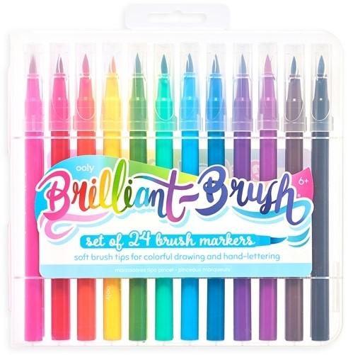 Actual product image Kolorowe Baloniki Brush Marker Brilliant Brush 24 colours (Multicoloured, 24 x)